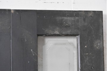 中古建具　店舗用におすすめ!　シックなカラーがお洒落な親子ドア2枚(1対)セット　(R-088007)