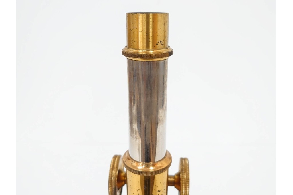 ドイツ　Ernst Leitz Wetzlar(エルンスト・ライツ)　No.189918　レンズ付き顕微鏡　外箱付き　(R-088008)