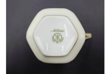 オールドノリタケ(NORITAKE)　マルキ印　金盛と薔薇のデザインが華やかなトリオ2客・カップ&ソーサー1客セット　(R-088012)