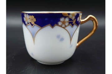 大倉陶園(OKURA/OAC)　金彩　コレクターズクラブ(2005年・2006年・2007年・2009年)　気品漂うカップ&ソーサー4客セット　(R-088013)