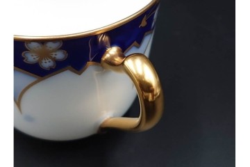 大倉陶園(OKURA/OAC)　金彩　コレクターズクラブ(2005年・2006年・2007年・2009年)　気品漂うカップ&ソーサー4客セット　(R-088013)