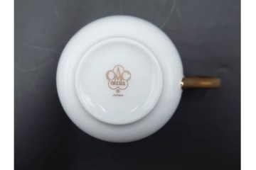 大倉陶園(OKURA/OAC)　金彩　コレクターズクラブ(2005年・2006年・2007年・2009年)　気品漂うカップ&ソーサー4客セット　(R-088013)