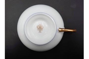 大倉陶園(OKURA/OAC)　金彩　コレクターズクラブ(2005年・2006年・2007年・2009年)　気品漂うカップ&ソーサー4客セット　(R-088013)