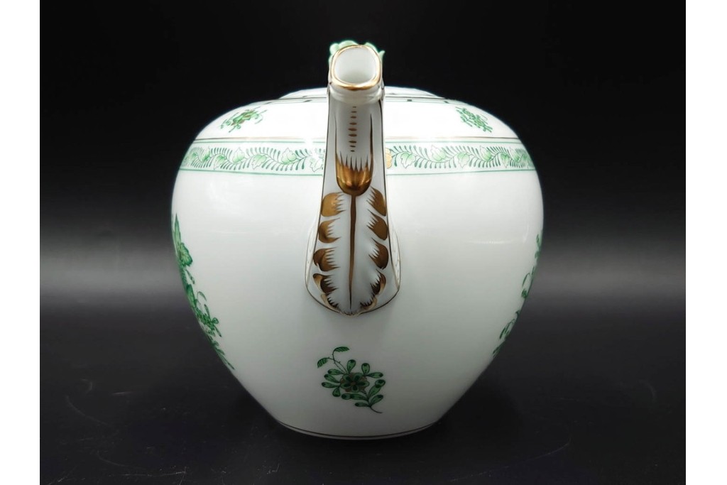 ハンガリー製　HEREND(ヘレンド)　インドの華　優美なティーポット　定価9万3500円　(R-088014)