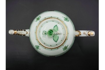 ハンガリー製　HEREND(ヘレンド)　インドの華　優美なティーポット　定価9万3500円　(R-088014)