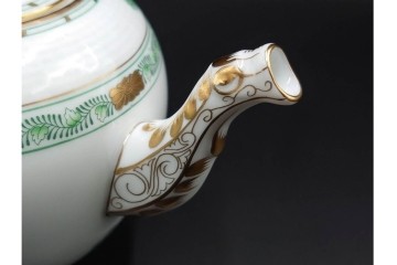 ハンガリー製　HEREND(ヘレンド)　インドの華　優美なティーポット　定価9万3500円　(R-088014)
