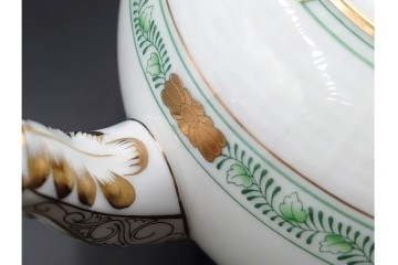 ハンガリー製　HEREND(ヘレンド)　インドの華　優美なティーポット　定価9万3500円　(R-088014)
