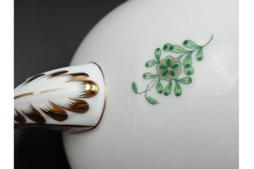 ハンガリー製　HEREND(ヘレンド)　インドの華　優美なティーポット　定価9万3500円　(R-088014)