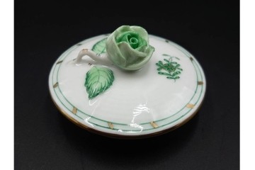 ハンガリー製　HEREND(ヘレンド)　インドの華　優美なティーポット　定価9万3500円　(R-088014)