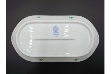 ハンガリー製　HEREND(ヘレンド)　インドの華　気品漂うサービストレー・トリオセット　定価(2点合計)11万6600円　(R-088015)