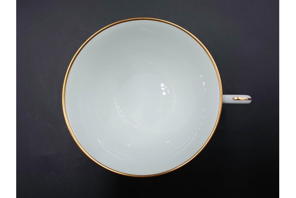 大倉陶園(OKURA/OAC)　ラビットアイブルーベリー　ブルーローズ　上品なトリオ2客セット　(R-088021)