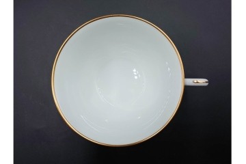 大倉陶園(OKURA/OAC)　ラビットアイブルーベリー　ブルーローズ　上品なトリオ2客セット　(R-088021)