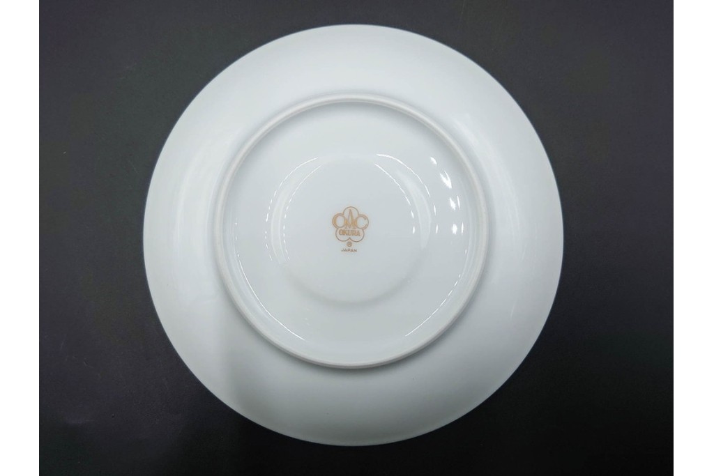 大倉陶園(OKURA/OAC)　ラビットアイブルーベリー　ブルーローズ　上品なトリオ2客セット　(R-088021)