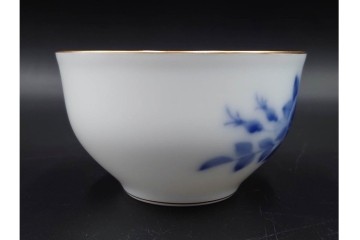 大倉陶園(OKURA/OAC)　ラビットアイブルーベリー　ブルーローズ　上品なトリオ2客セット　(R-088021)