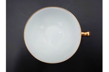 大倉陶園(OKURA/OAC)　ラビットアイブルーベリー　ブルーローズ　上品なトリオ2客セット　(R-088021)