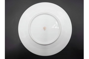 大倉陶園(OKURA/OAC)　金白金蝕ぶどう唐草　瑠璃桜　気品あるデザインが美しいトリオ2客・プレートセット　(R-088022)