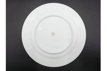 大倉陶園(OKURA/OAC)　金白金蝕ぶどう唐草　瑠璃桜　気品あるデザインが美しいトリオ2客・プレートセット　(R-088022)