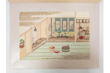 昭和12・13年　歴代装飾図絵(第1輯から第5輯)　木版画15枚揃セット　解説書付き　(R-088027)