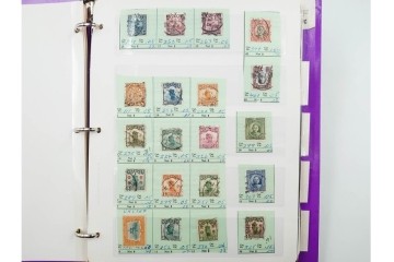 中国切手　未使用&使用済　消印あり　色々な図案が並ぶ切手ファイル　(R-088028)