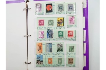 中国切手　未使用&使用済　消印あり　色々な図案が並ぶ切手ファイル　(R-088028)