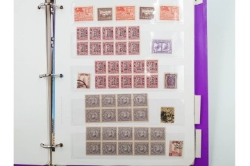 中国切手　未使用&使用済　消印あり　色々な図案が並ぶ切手ファイル　(R-088028)