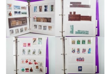 中国切手　未使用&使用済　消印あり　色々な図案が並ぶ切手ファイル　(R-088028)