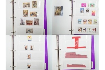 中国切手　未使用&使用済　消印あり　色々な図案が並ぶ切手ファイル　(R-088028)