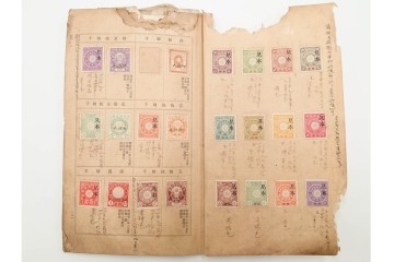 朝鮮・支那　葉書・封筒・菊切手を含む見本(みほん)帳などまとめてセット　(R-088029)