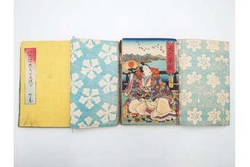 木版画　合巻(合本)　「雪梅芳譚犬の草紙(八犬伝犬の草紙)」　1編から37編・41編から55編　合計104巻(104冊)セット　(R-088031)