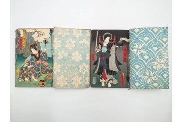 木版画　合巻(合本)　「雪梅芳譚犬の草紙(八犬伝犬の草紙)」　1編から37編・41編から55編　合計104巻(104冊)セット　(R-088031)
