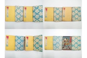 木版画　合巻(合本)　「雪梅芳譚犬の草紙(八犬伝犬の草紙)」　1編から37編・41編から55編　合計104巻(104冊)セット　(R-088031)