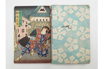 木版画　合巻(合本)　「雪梅芳譚犬の草紙(八犬伝犬の草紙)」　1編から37編・41編から55編　合計104巻(104冊)セット　(R-088031)