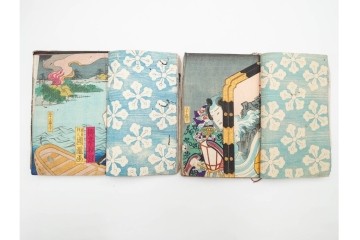 木版画　合巻(合本)　「雪梅芳譚犬の草紙(八犬伝犬の草紙)」　1編から37編・41編から55編　合計104巻(104冊)セット　(R-088031)