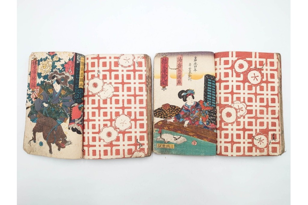 合巻(合本)　「釈迦八相倭文庫」　1編から52編　合計110巻(110冊)セット　(R-088032)