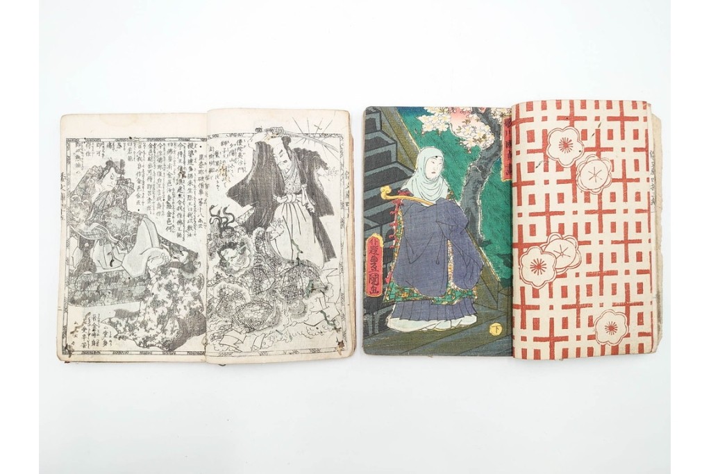 合巻(合本)　「釈迦八相倭文庫」　1編から52編　合計110巻(110冊)セット　(R-088032)