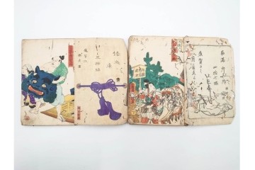 合巻(合本)　「釈迦八相倭文庫」　1編から52編　合計110巻(110冊)セット　(R-088032)