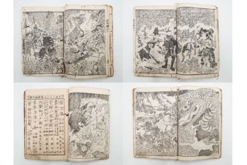 合巻(合本)　「釈迦八相倭文庫」　1編から52編　合計110巻(110冊)セット　(R-088032)