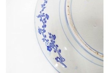 明治　伊万里　印判・図変わり　直径約41cm(1尺4寸)　魚文の大皿　(R-088033)