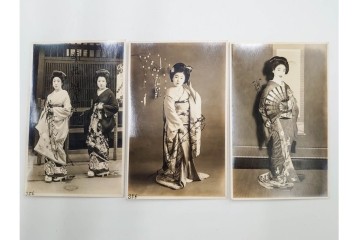 戦前　サイン入り　女優・舞妓・俳優のブロマイド148枚セット　(R-088037)