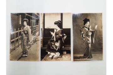 戦前　サイン入り　女優・舞妓・俳優のブロマイド148枚セット　(R-088037)