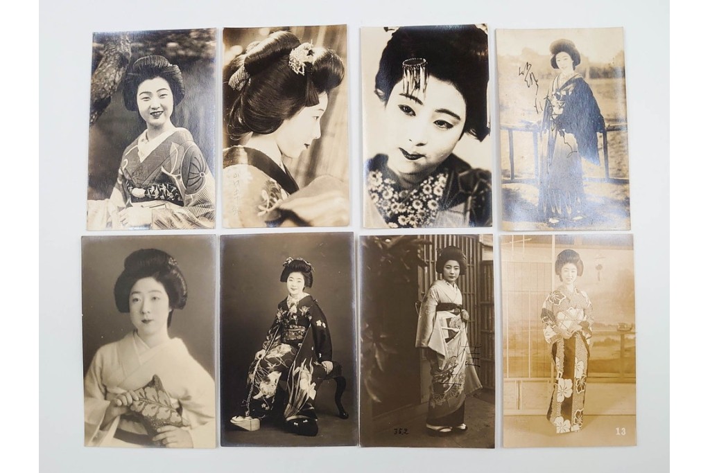 戦前　サイン入り　女優・舞妓・俳優のブロマイド148枚セット　(R-088037)