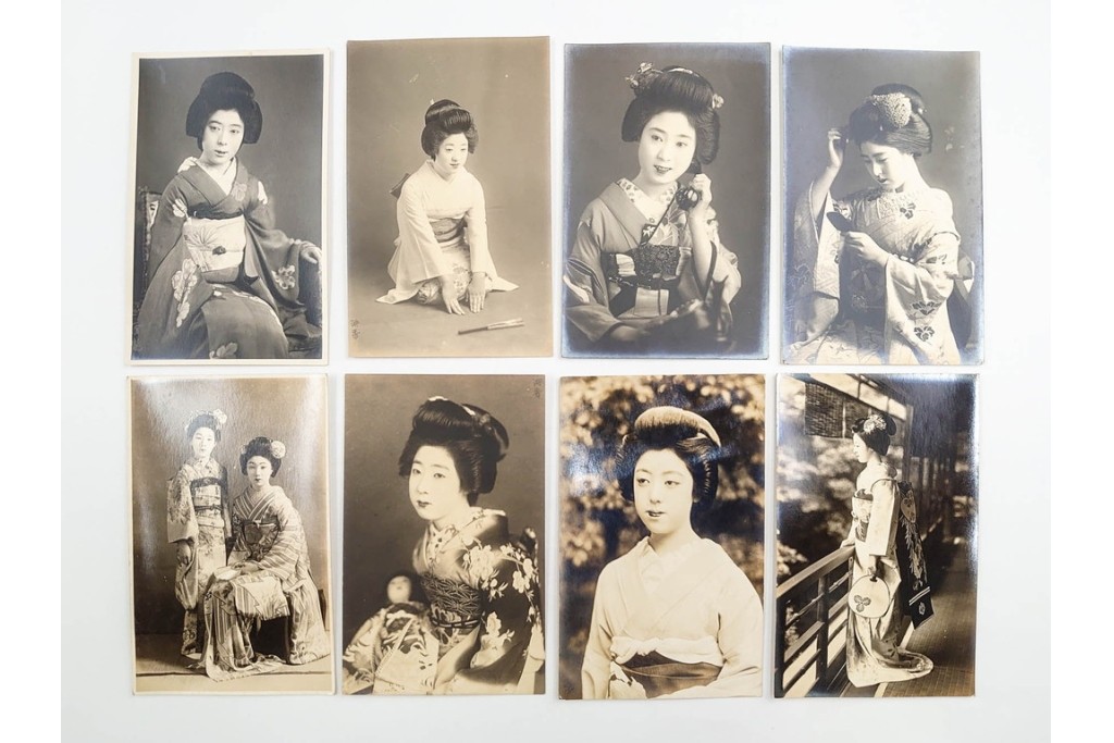 戦前　サイン入り　女優・舞妓・俳優のブロマイド148枚セット　(R-088037)