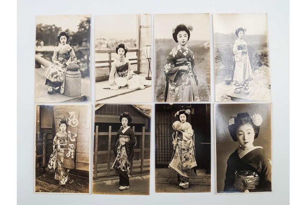 戦前　サイン入り　女優・舞妓・俳優のブロマイド148枚セット　(R-088037)