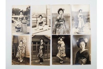 戦前　サイン入り　女優・舞妓・俳優のブロマイド148枚セット　(R-088037)