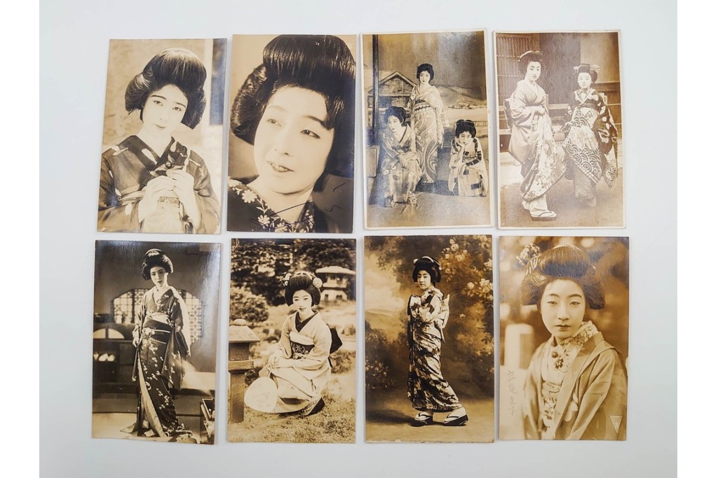 戦前　サイン入り　女優・舞妓・俳優のブロマイド148枚セット　(R-088037)