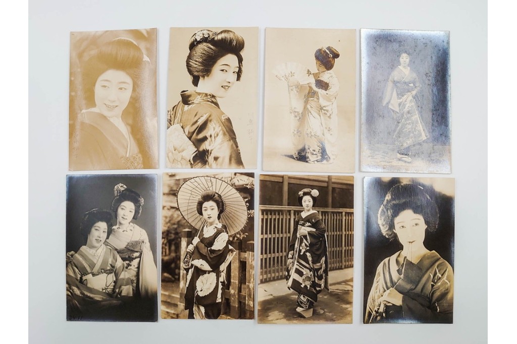 戦前　サイン入り　女優・舞妓・俳優のブロマイド148枚セット　(R-088037)