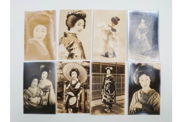 戦前　サイン入り　女優・舞妓・俳優のブロマイド148枚セット　(R-088037)