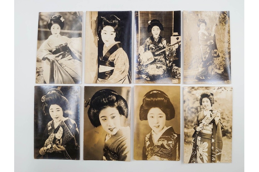戦前　サイン入り　女優・舞妓・俳優のブロマイド148枚セット　(R-088037)