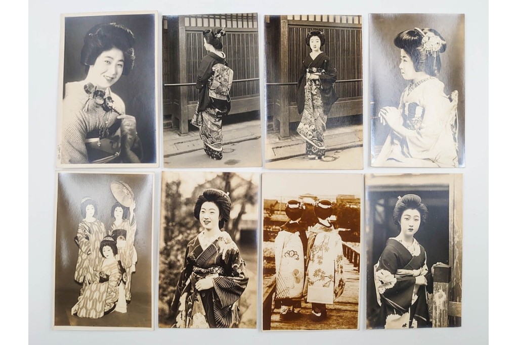 戦前　サイン入り　女優・舞妓・俳優のブロマイド148枚セット　(R-088037)
