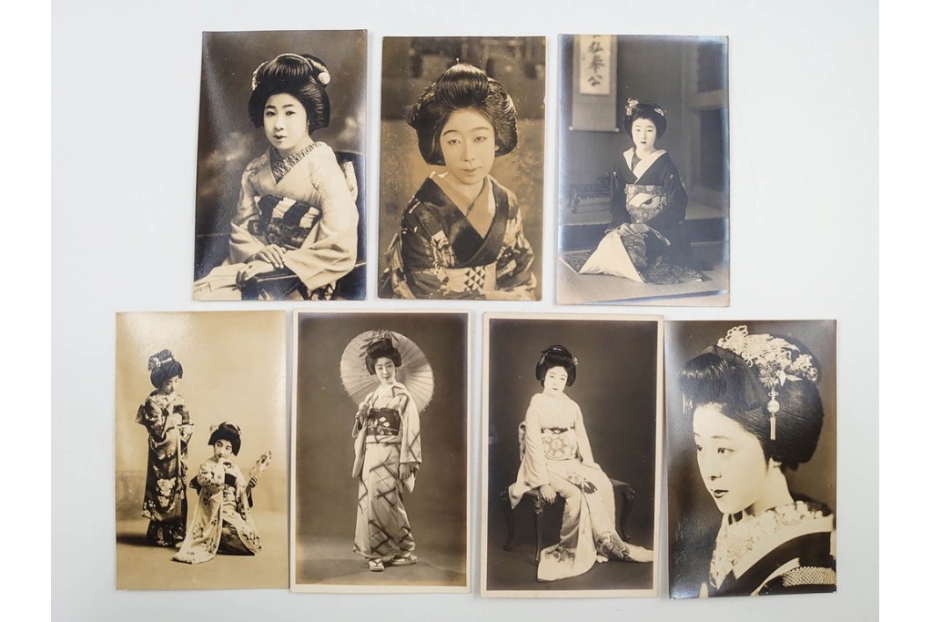 戦前　サイン入り　女優・舞妓・俳優のブロマイド148枚セット　(R-088037)